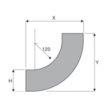 Curva in Salita 90 Gradi 100X80 Zincata Sati 1041352