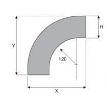 Curva in Discesa 90 Gradi 80X80 Zincata Sati 1041651