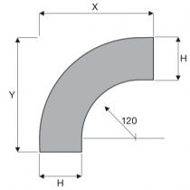Curva in Discesa 90 Gradi Inversione di Piano 100X80 Zincata Sati 1041802