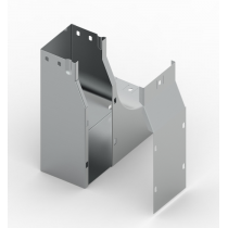 Curva Destra in Salita 90 Gradi Sghemba 100X80 Zincata Sati 1042203