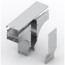 Derivazione a T in Discesa Sghemba 100X80 Zincata Sati 1042553
