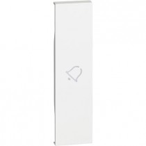 Cover illuminabile simbolo campanello colore bianco Bticino Living Now KW01D