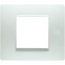 Placca Flexa 2 moduli tecnopolimero Bianco Nea 11802.BN