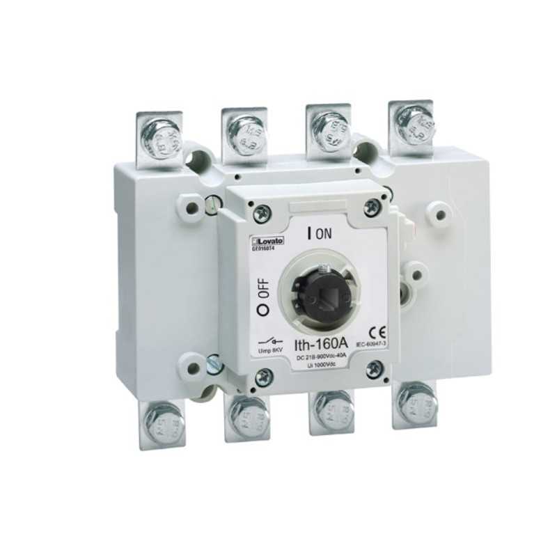 Sezionatore Quadripolare 160A senza maniglia Lovato GE0160T4
