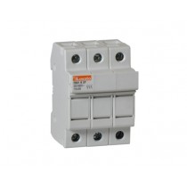 Portafusibile 3 Poli per fusibili di misura 10x38 fino a 32A Lovato FB01B3P