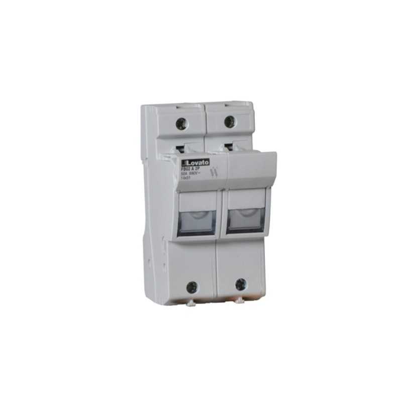 Portafusibile Bipolare per fusibili 14X51 fino a 50A Lovato FB02A1P
