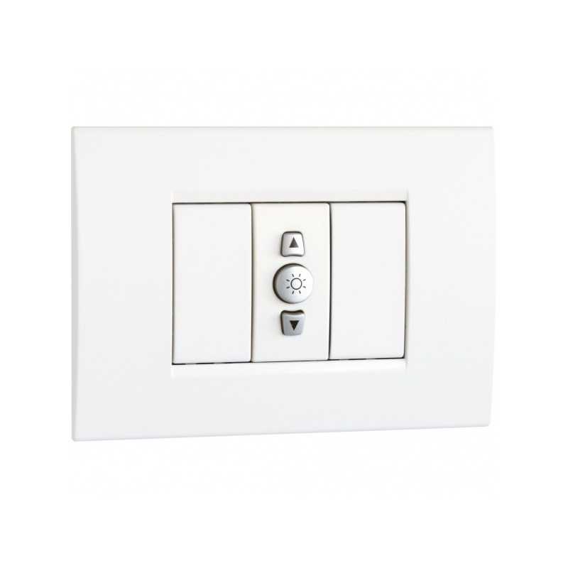 Dimmer con Pulsante da Incasso Bianco Regolo Vemer VE772200