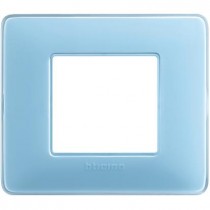 Placca Bticino Matix 2 posti Turchese AM4802CAR