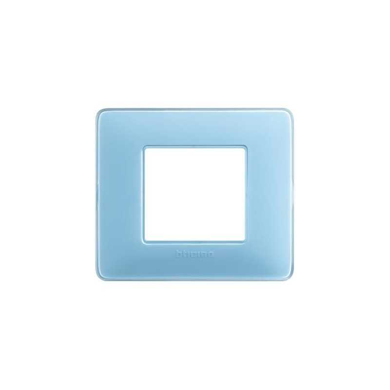 Placca Bticino Matix 2 posti Turchese AM4802CAR