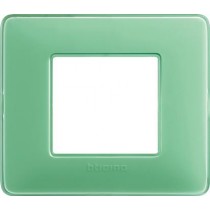 Placca Bticino Matix 2 posti Te Verde AM4802CVC