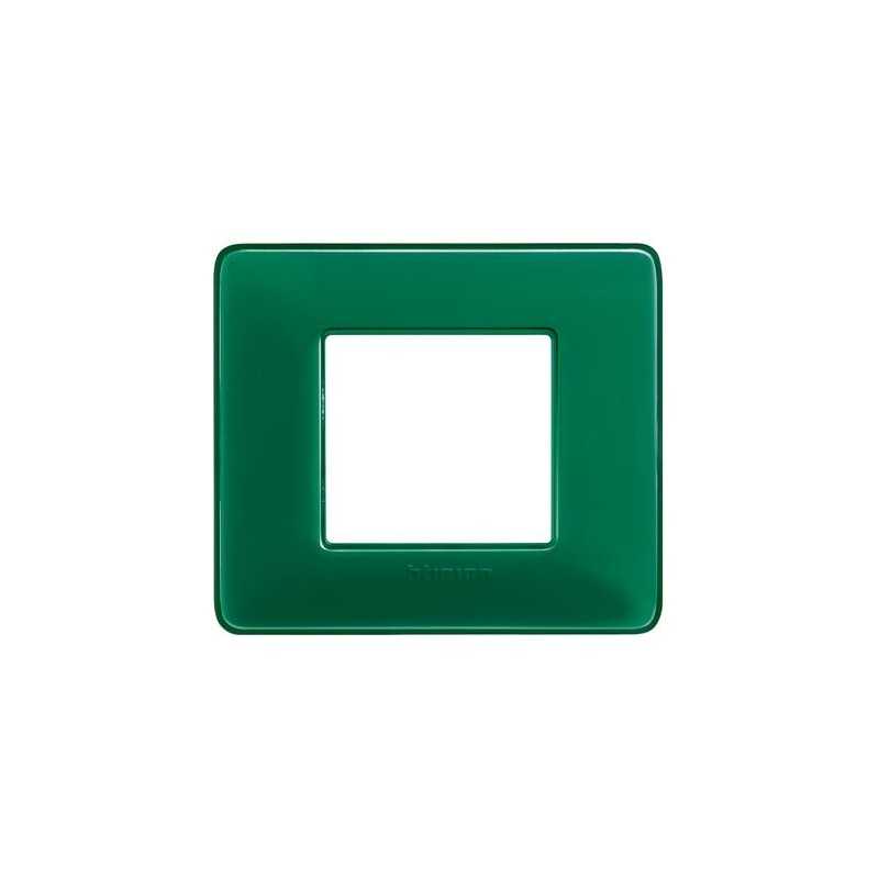 Placca Bticino Matix 2 posti Smeraldo AM4802CVS