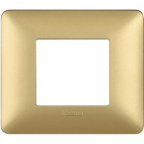 Placca Bticino Matix 2 posti Gold AM4802MGL