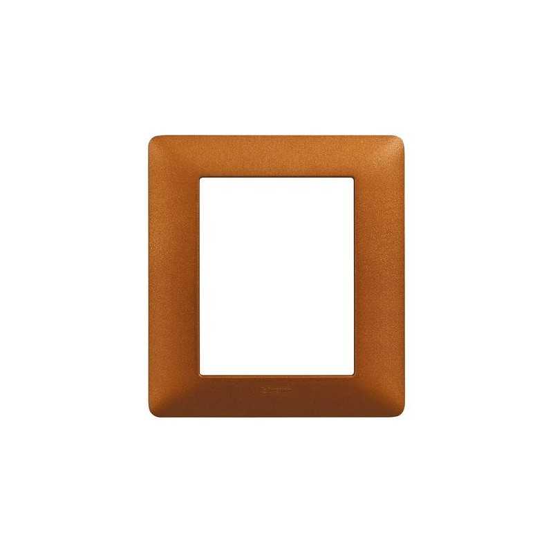 Placca 6 posti (3+3) Rosso Terra Matix AM4826TRT