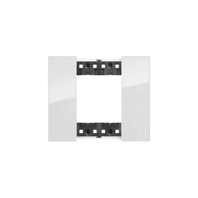 Placca Ghiaccio Bticino Living Now due posti Tecnopolimero KA4802DW