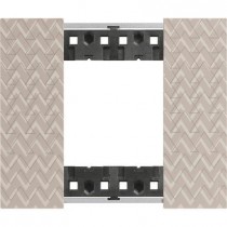 Placca Optic Bticino Living Now due posti Tecnopolimero KA4802MM