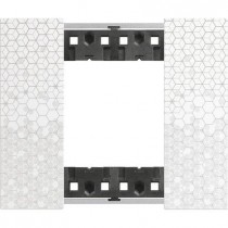 Placca Pixel Bticino Living Now due posti Tecnopolimero KA4802MW