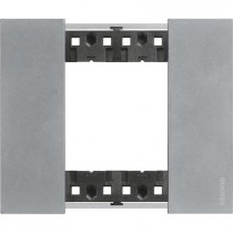 Placca Moon Bticino Living Now due posti Zama KA4802NW