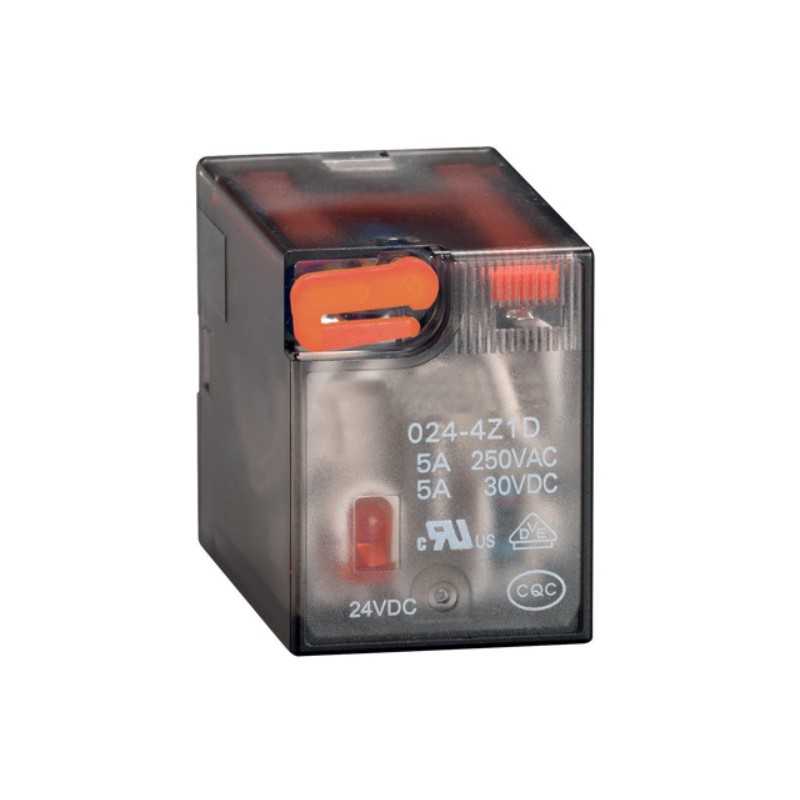 Rele' 4 Scambi con azionatore meccanico e led 5A bobina 110V AC Lovato HR604CA110