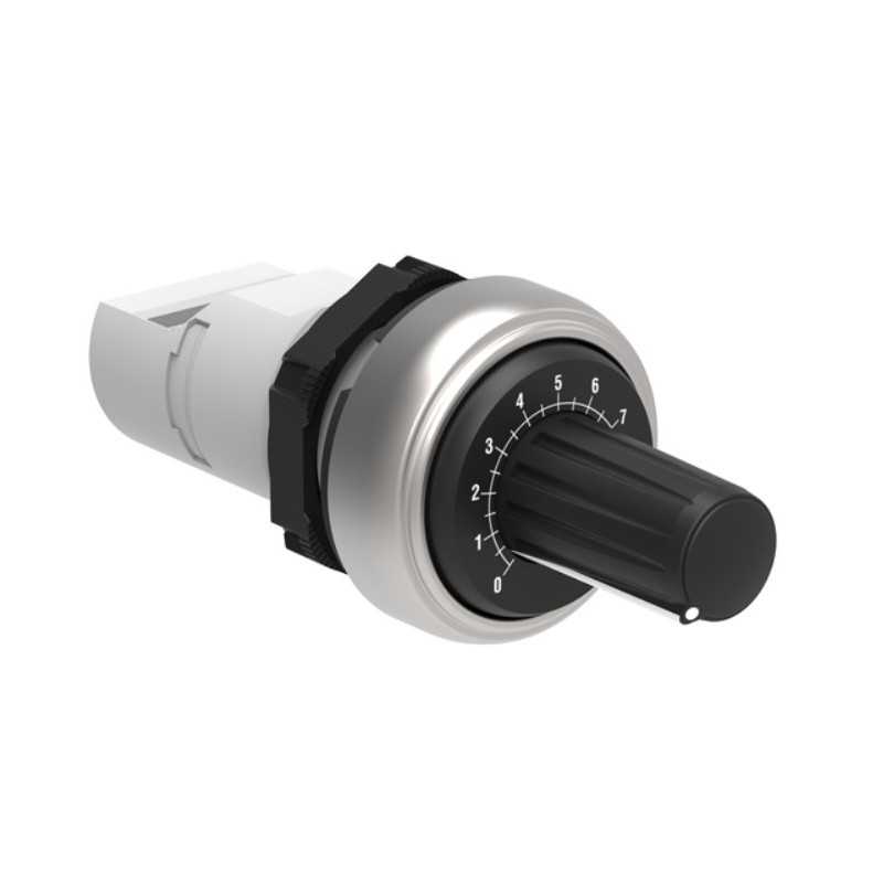 Potenziometro monoblocco foro 22mm con scala graduata 2,5Kohm Lovato LPCPA002