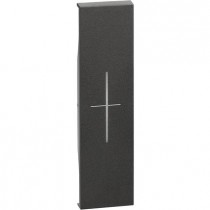 Cover con Simbolo Stop per Tapparelle Nero Bticino Living Now KG06MH