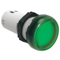 Indicatore luminoso monoblocco foro 22mm 24V ACDC verde Lovato LPMLB3