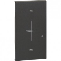 Cover Comando Connesso per Tapparelle Nero Bticino Living Now KG32M2