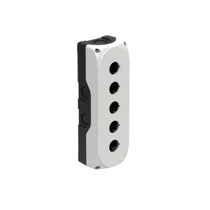 Contenitore per 5 operatori e segnalatori Lovato coperchio grigio LPZP5A8