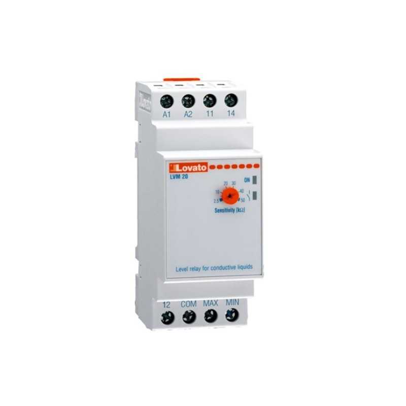 Rele' di livello monotensione a ripristino automatico 24V Lovato LVM20A024