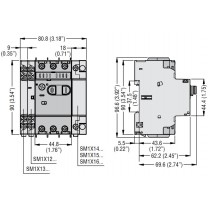 Bobina di apertura per salvamotore 230V AC Lovato SM1X16230 dimensioni