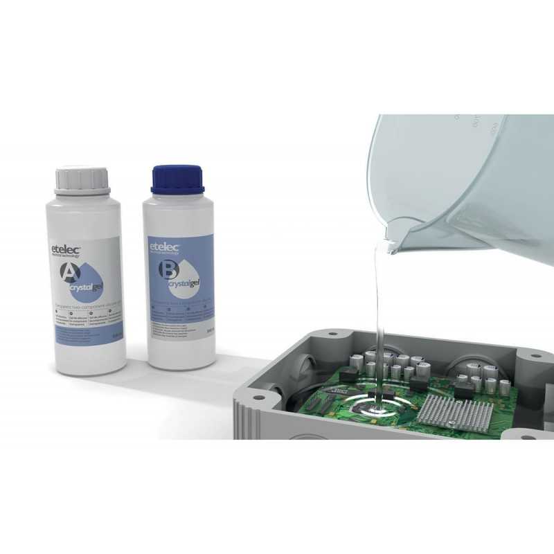 Gel Siliconico Bicomponente in Flaconi 2Lt Etelec MP2200