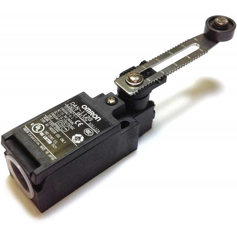 Finecorsa a scatto 1NA+1NC con azionatore a leva regolabile Omron D4N112G