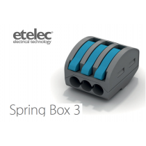 Connettore Isolato a Leve 1 Polo e 3 Conduttori SpringBox3 Etelec SBOX3