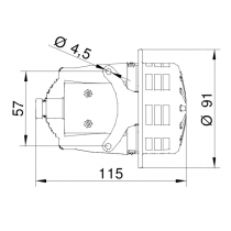 Sirena Elettromeccanica Mini Celere 110V Sirena 42003