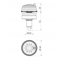 Ronzatore ad Incasso Piezoelettrico 24V BIP 92 Sirena 42319