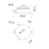 Avvisatore Acustico Elettromeccanico 110V Microsai C Sirena 53008
