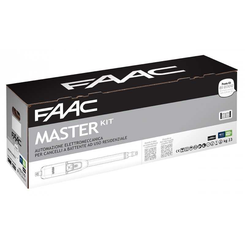 Master Kit 230V Faac per cancelli a battente con anta max 2,5mt