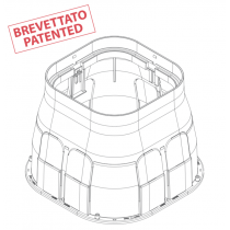 Pozzetto Carrabile 288X288X300mm con Coperchio Grigio Arnocanali PB4040G