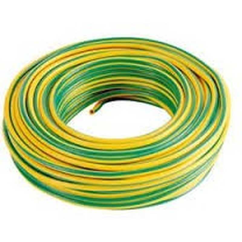 Cavo unipolare antifiamma FG17 1X1,5mmq Giallo Verde Matassa 100 Mt