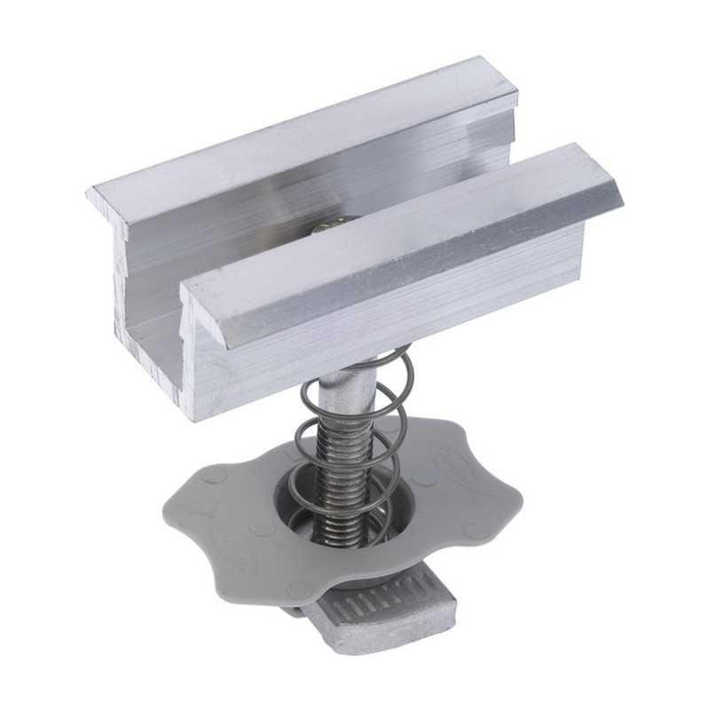 Morsetto Centrale in Alluminio per Fotovoltaico con Cornice Fischer PMC 33-39