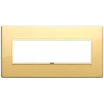 Placca Vimar Eikon Evo Oro Totale Lucido 7 moduli 21657.G09