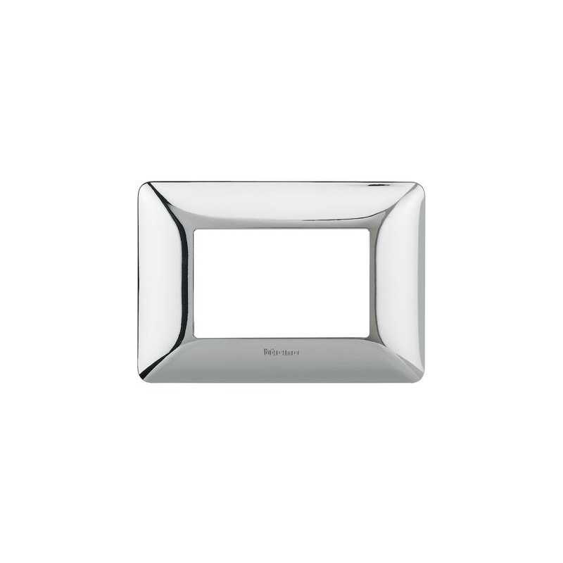 Placca Bticino Matix 3 Moduli Cromo Lucido AM803GCR