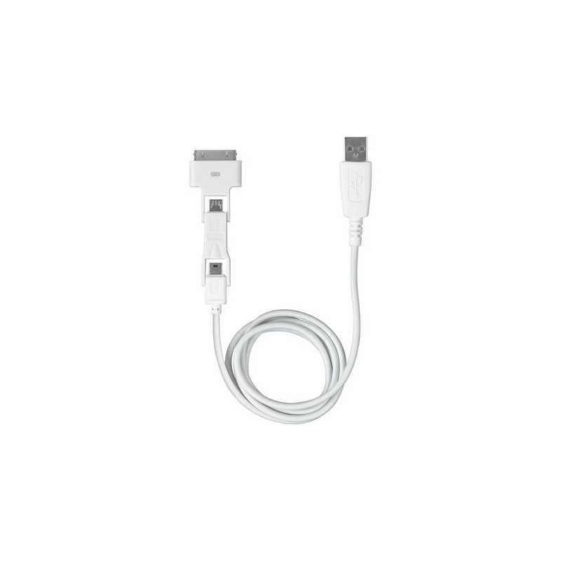 Connettore USB 3 in 1 USB, micro USB e tipo IP cavo lunghezza 1 metro Bticino S2612D