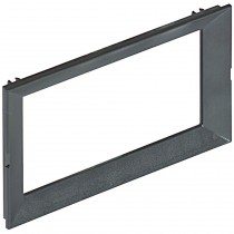 Supporto e mostrina 4 moduli LivingLight grigio antracite per torrette bifacciali Bticino 150671