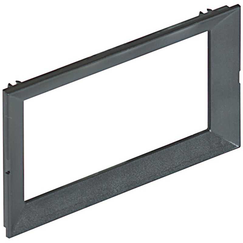 Supporto e mostrina 4 moduli LivingLight grigio antracite per torrette bifacciali Bticino 150671