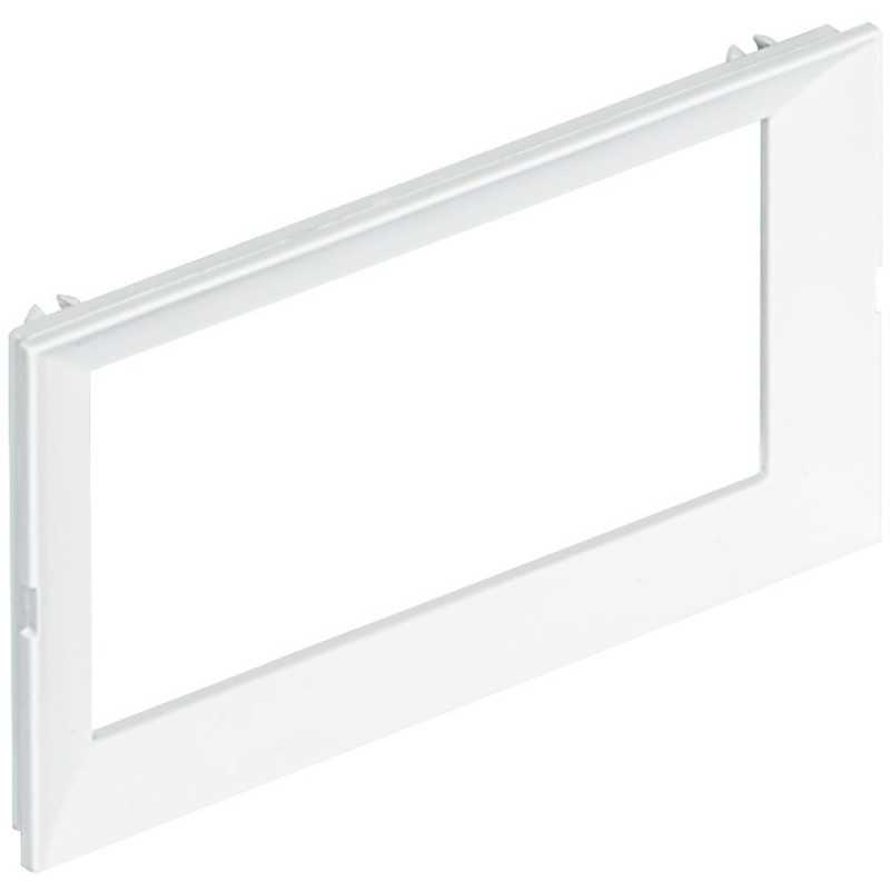 Supporto e mostrina 4 moduli LivingLight Bianco per torrette bifacciali Bticino 150672