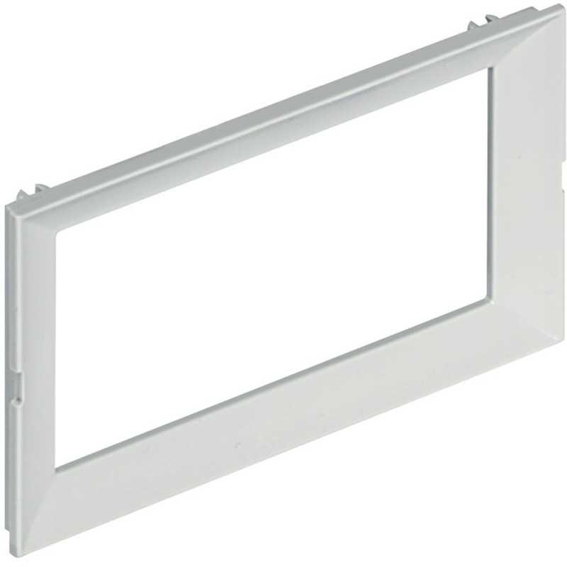 Supporto e mostrina 4 moduli LivingLight grigio Tech per torrette bifacciali Bticino 150675