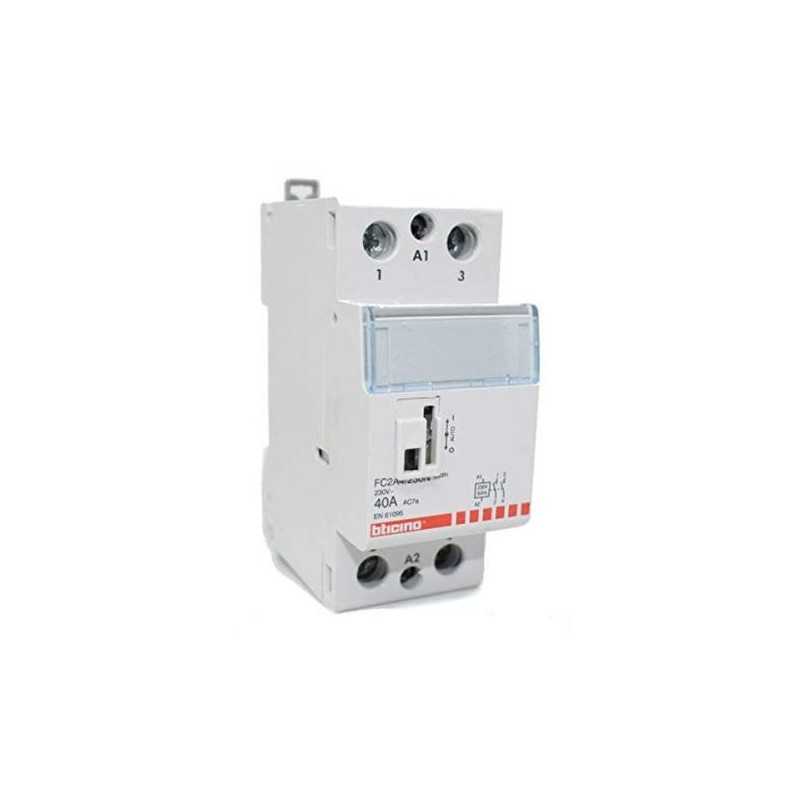 Contattore AC3 - 40 A - 230 Vac - 2 NO - 2 moduli  BTicino FC2A4/230N