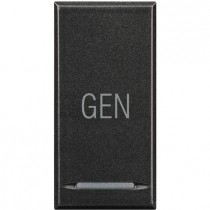 Copritasto 1 Funzione con Simbolo GEN e Lente Illuminabile Bticino Axolute HS4915AC