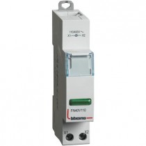 Portalampada Bticino per segnalazione a led spia verde 110/400 V - 1 modulo FN40V110