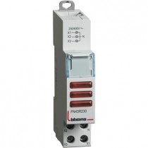 Portalampada Bticino triplo per segnalazione a led 3 spie rosse - 1 modulo FN43R230